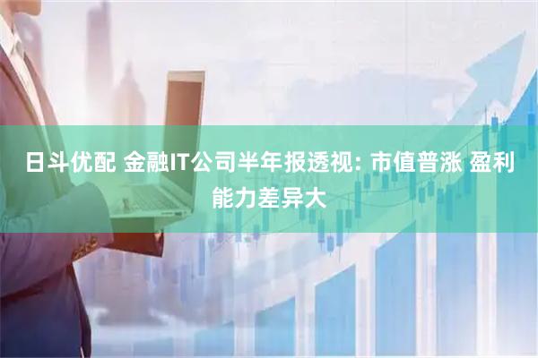 日斗优配 金融IT公司半年报透视: 市值普涨 盈利能力差异大